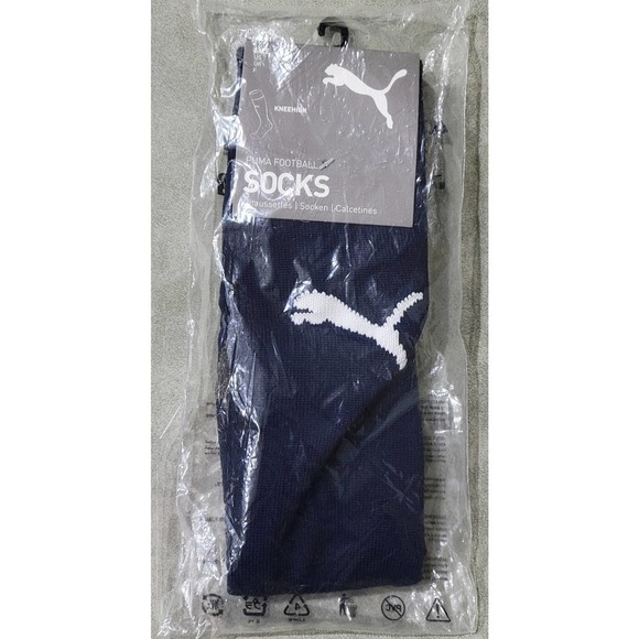 Puma Team Liga Blue Knee High Socks Size 2 US 3.5-6 - Picture 3 of 6